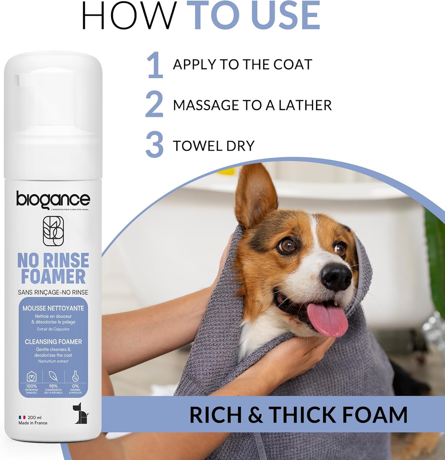 No Rinse Dog Foamer